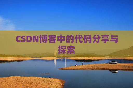 CSDN博客中的代码分享与探索